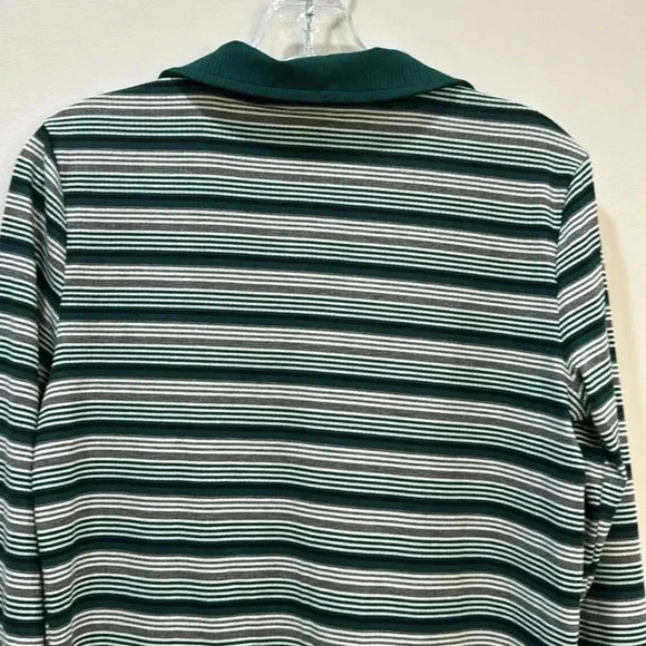 LC Couture Long Sleeve Striped V-Neck Shirt - Size L - Picture 8 of 9